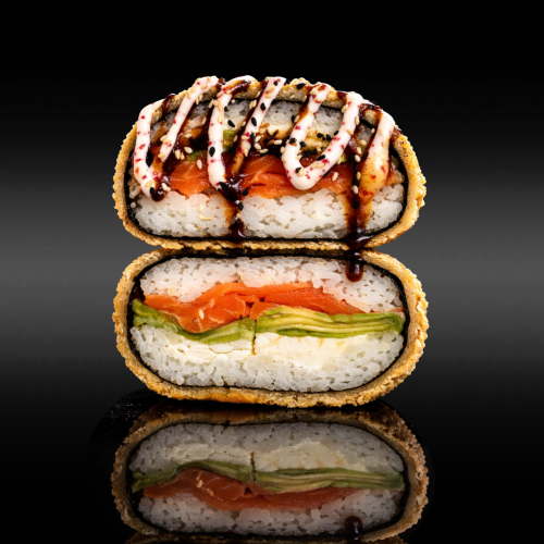 Sushi Burger with Salmon