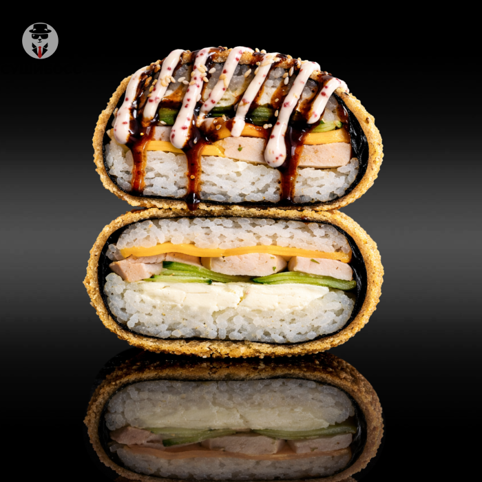 Sushi Burger Smoked Chicken